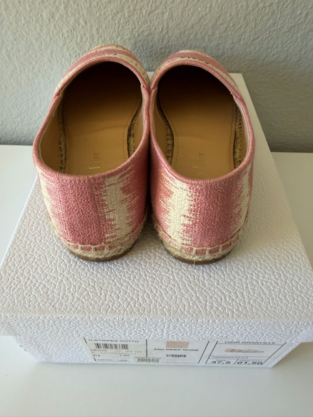 Christian Dior Pink Canvas Espadrilles - Picture 5 of 5